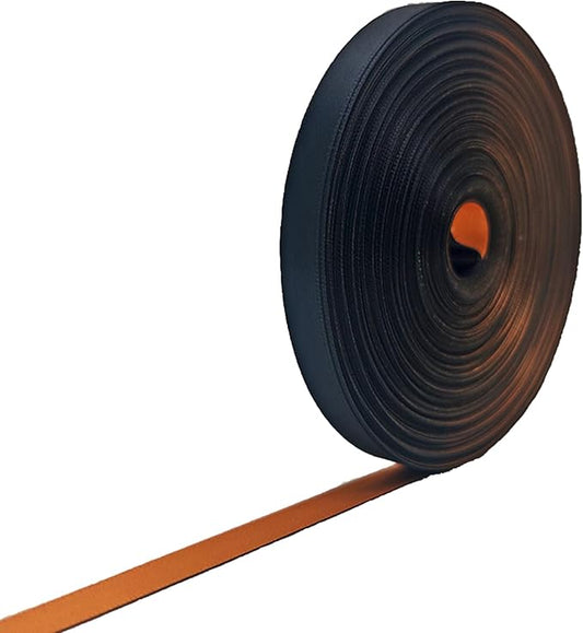Black and Gold Satin Ribbon, 3/8 Inch x 30 Yards Double Faced Two-Tone Thin Ribbon for Elegant Gift Wrapping, Wedding Decor, Luxury Packaging, Bows, Crafts & Party Decorations
