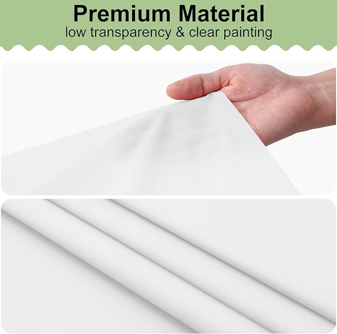 misaya 4 Packs Disposable Plastic Table Cloth, 84" Round Waterproof Tablecloth, Leakproof & Sturdy Decorative Table Covers for Picnic, Party and Outdoor, White