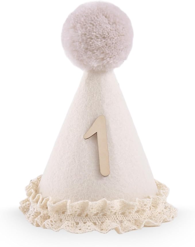 Bow Half Birthday Hat for Her – Pink 1/2 Crown, Half Way to One Bday Baby Girl Party Hat Decor, Cake Smash Outfit