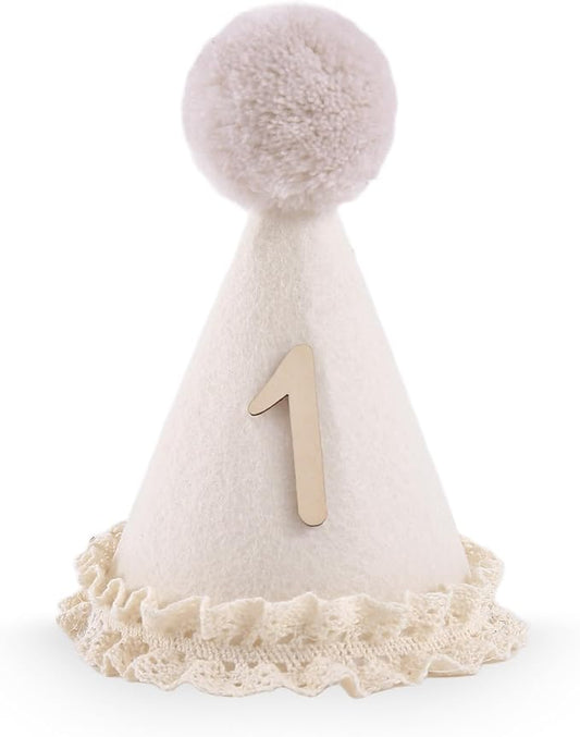 Bow Half Birthday Hat for Her – Pink 1/2 Crown, Half Way to One Bday Baby Girl Party Hat Decor, Cake Smash Outfit