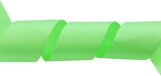 ITIsparkle 11/2" Inch Double Faced Satin Ribbon 25 Yards-Roll Set for Gift Wrapping Party Favor Hair Braids Hair Bow Baby Shower Decoration Floral Arrangement Craft Supplies, Mint Ribbon