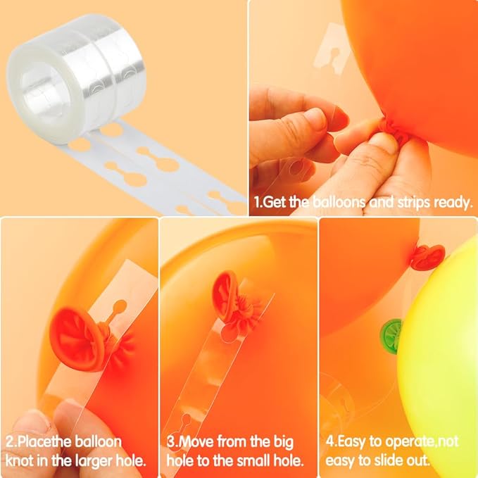 Balloon Arch & Garland Kit - 32.8 Ft Double Hole Tape, 200 Dots Point Glue Stickers, DIY Balloon Decorating Kit for Valentines, Birthday, Wedding, Graduation