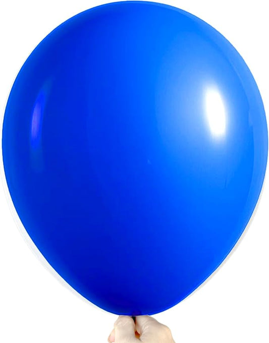 Firomi Royal Blue Balloons 18-inch 12 Pack Large Thicken Helium Big Blue Latex Balloon Round for Wedding Birthday Party (with 1 Ribbon)