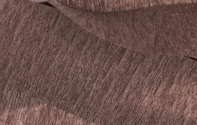 K-Kraft 1 Brown Roll Crepe Paper Streamer for Birthday, Holiday, School, Party