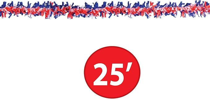 Tissue Festooning (red, white, blue) Party Accessory (1 count)