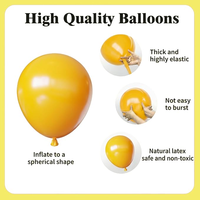 Yellow Balloons Kit, 65Pcs Light yellow Balloon, 12in Pastel Lemon Yellow Latex Balloons for Birthday Wedding Baby Shower Bride Sunflower Theme Party Decoration