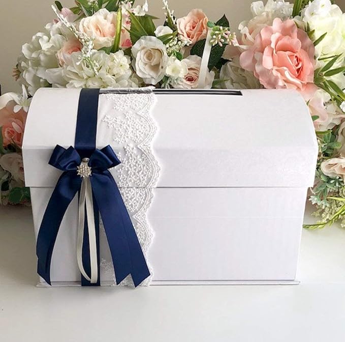 ITIsparkle 1" Inch Double Faced Satin Ribbon 50 Yards-Roll Set for Gift Wrapping Scrap Books Party Favor Hair Braids Baby Shower Decoration Floral Arrangement Craft Supplies, Navy Ribbon