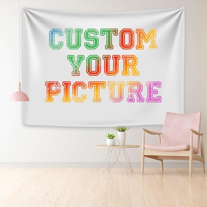 Mocsicka Custom Backdrop for Birthday Baby Shower Weeding Event Party Cotton Customized Background Banner (6.5x6.5ft)