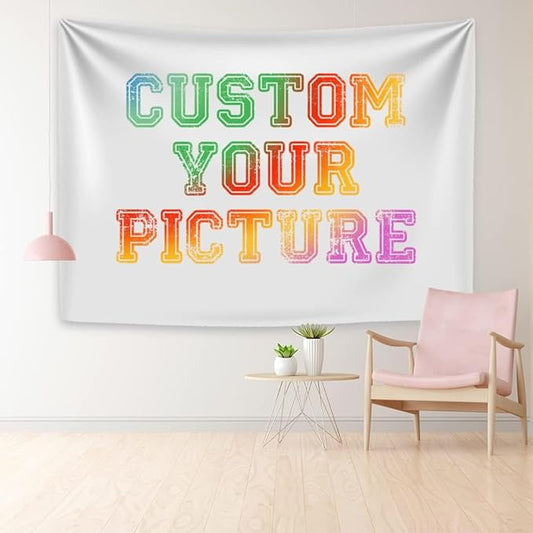 Mocsicka Custom Backdrop for Birthday Baby Shower Weeding Event Party Cotton Customized Background Banner (6.5x6.5ft)