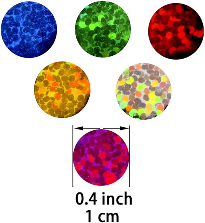 Multicolor Sparkle Foil Metallic Round Table Confetti Decor Circle Dots Mylar Table Scatter Confetti Wedding Bachelorette Valentines Mothers Day Birthday New Years Party Confetti Decorations, 60g