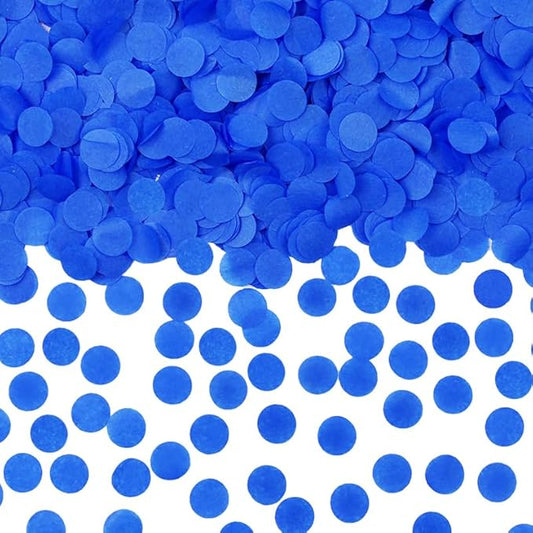 0.5LBS Confetti, dark blue Biodegradable Confetti - Rectangular Fluttering Tissue Paper Confetti for Gender Reveal and Launcher use – Parties, Concerts and Weddings for Events
