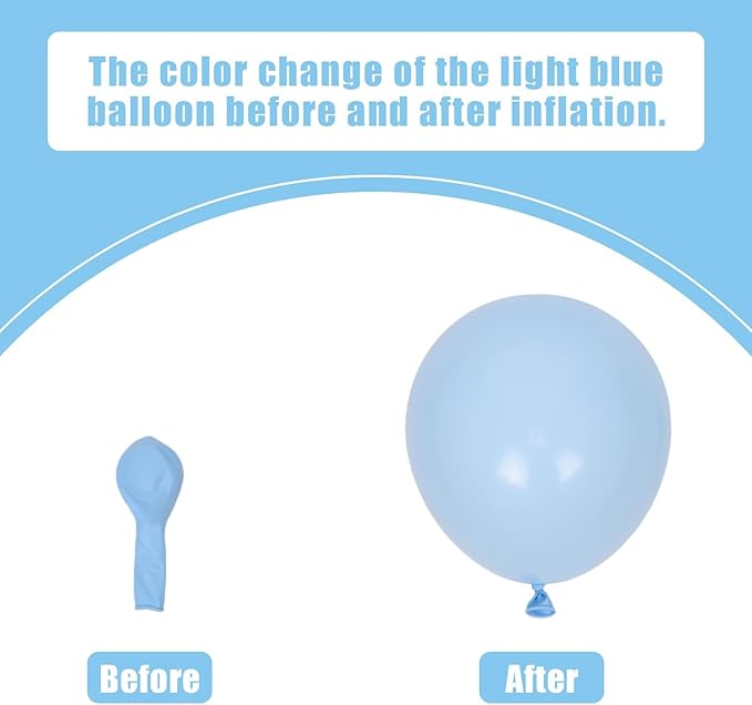 137pcs Blue and Yellow Balloon Arch Kit, DIY Cartoon Theme Blue Light Blue Yellow White Latex Party Balloons for Cartoon Theme Birthday Anniversary Graduation Baby Shower Party Decorations