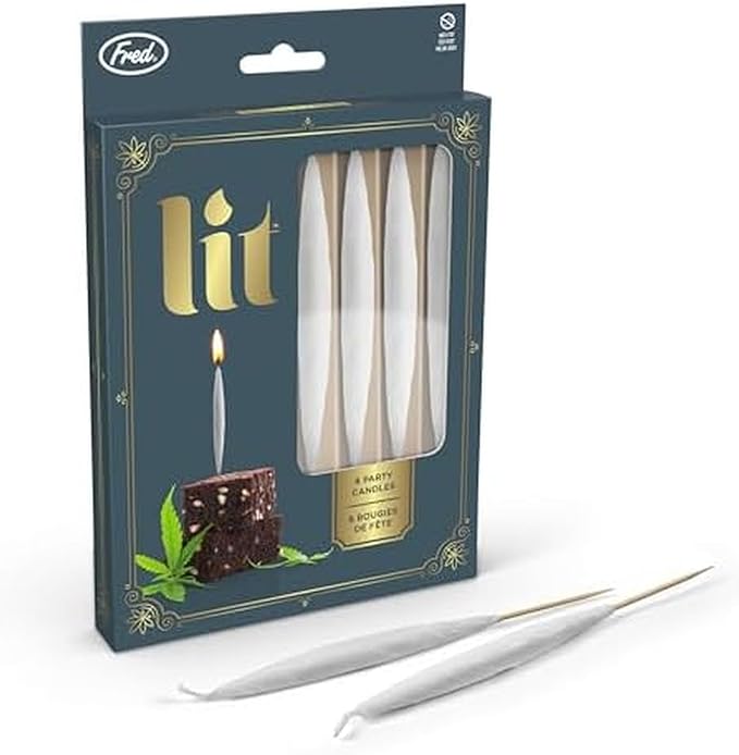 Genuine Fred, LIT! Party Candles - Set of 8