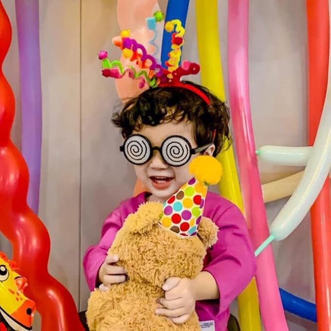 4pcs Googly Eyes Glasses, Cosplay Party Glasses, Funny Glasses with Vertigo Effect Party, Shaking Costume Eyes Glass