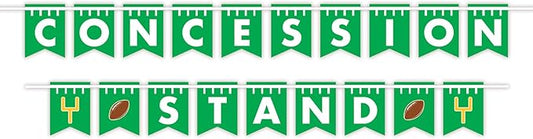 Beistle 6" x 9' Game Day Concession Stand Banner For Football Decorations, Tailgating Sports Themed Parties, Made In USA Since 1900