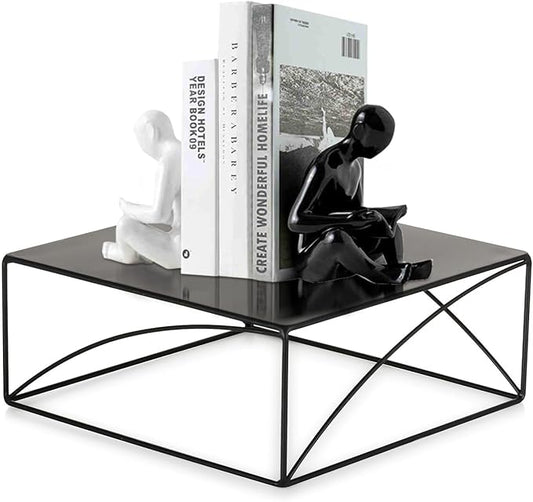 NUPTIO Cupcake Stand Dessert Display: 12 Inch Cake Holder Metal Food Pedestal Stands Black Food Risers for Halloween Tea Party Birthday Graduation Table Decor Square Buffet Fruit Plant Stand