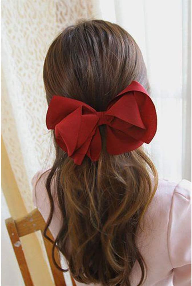 4 Inch x 22yd Wide Burgundy Dark Red Satin Ribbon Solid Fabric Large Ribbon for Cutting Ceremony Kit Grand Opening Chair Sash Table Hair Car Bows Sewing Craft Gift Wrapping Wedding Party Decoration