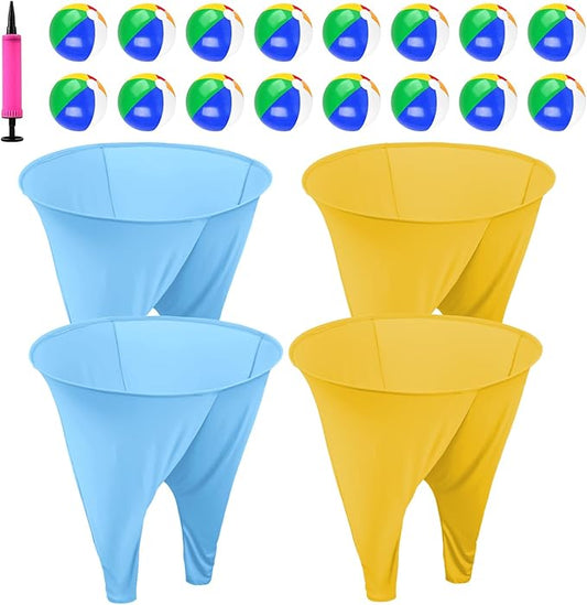 Granny Pants Yard Game Freaky Party Games Pants with Bouncy Balls and Air Pump Oversized Granny Pants Outdoor Game for Adults and Family Interactive Throwing Game for Group Gatherings