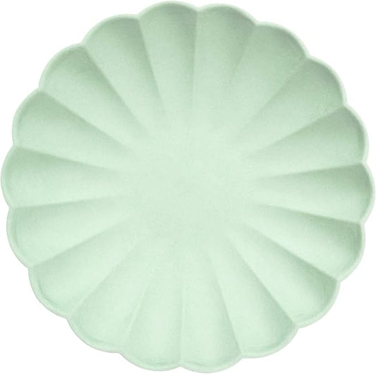 Meri Meri Compostable Party Plates, Pack of 8 Plates for Parties and Occasions, Single Use, Compostable/Disposable