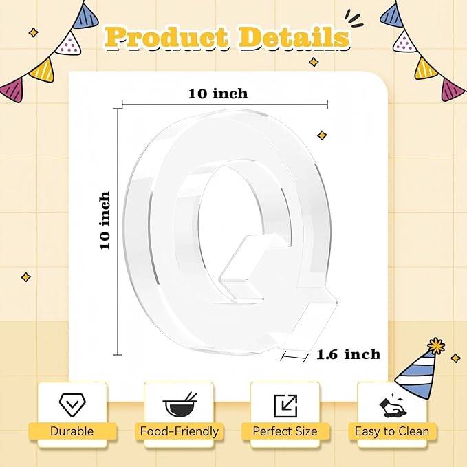 Ledido 10’’ Acrylic Number Charcuterie Board Box, Reusable Fillable Serving Tray for Candy Cake Fruit Snack, Easy-Clean Acrylic Charcuterie Tray for Birthday Anniversary Party Decorations, Number 0