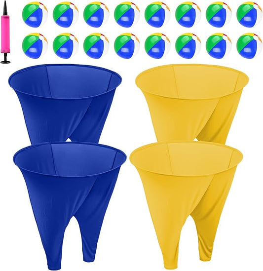 Granny Pants Yard Game Freaky Party Games Pants with Bouncy Balls and Air Pump Oversized Granny Pants Outdoor Game for Adults and Family Interactive Throwing Game for Group Gatherings