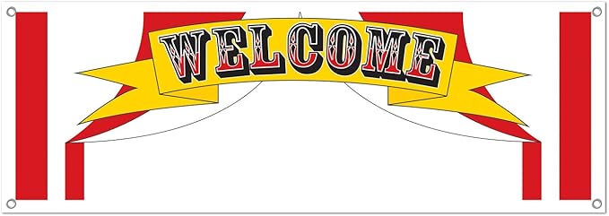 Welcome Sign Banner Party Accessory (1 count) (1/Pkg)