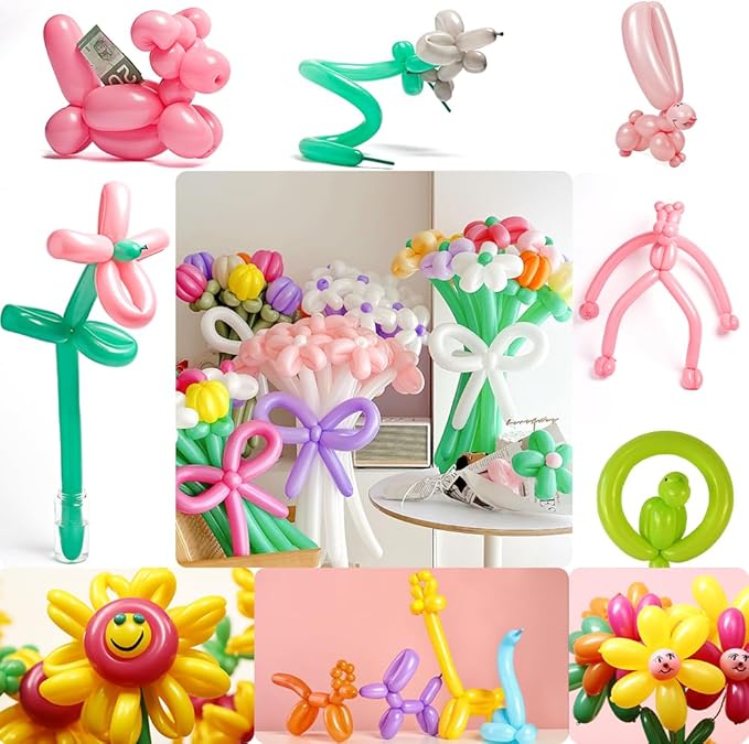 White 100 Pcs 260 Balloons Clear Balloon For Stuffing Long Balloons For Tying Arch Wedding Balloon Animals Birthday Decorations For Girls Happy Anniversary Decorations