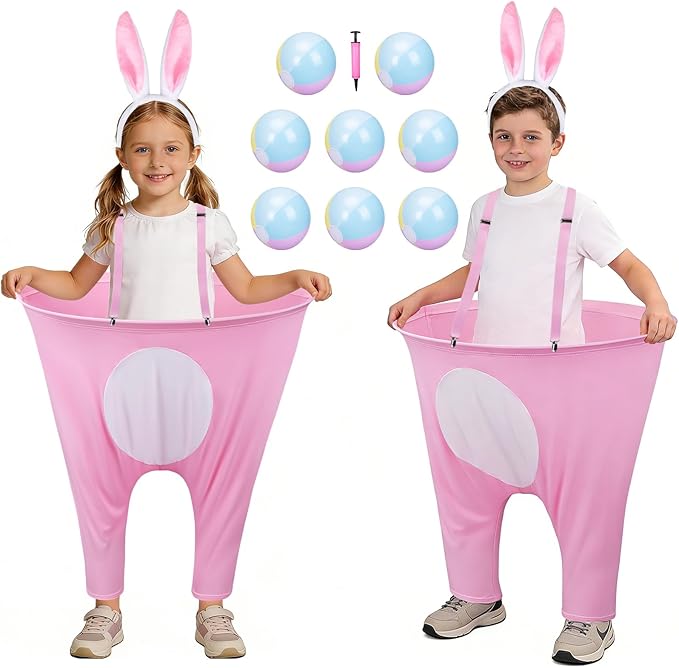 Easter Games for Kids–Funny Active Bunny Pants Tossing Game, Outdoor Easter Party Game, Perfect Yard & Classroom Group Game, Ages 4–8