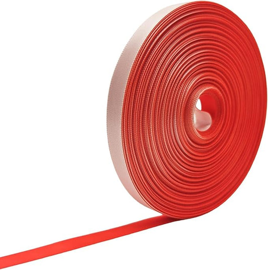 3/8 Two Tone Satin Ribbon, White & Terracotta Double Faced Ribbon for Gift Wrapping, Bouquets, Bows, Wedding, DIY Crafts, New Year Party Decorations, 30 Yards Total