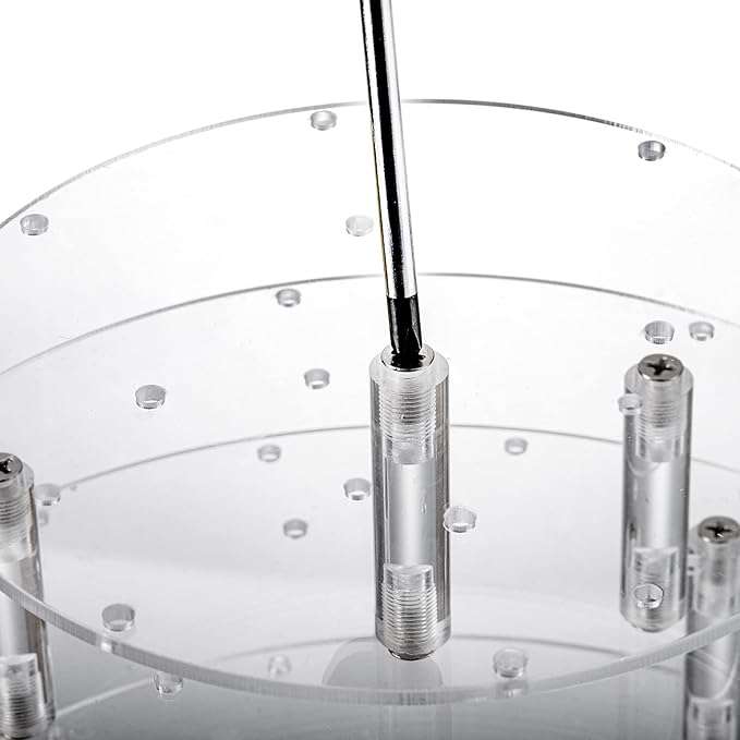 TOPZEA 3-Tier Cake Pop Display Stand, 36 Hole Clear Acrylic Lollipop & Cake Pop Holder Round Tiered Cupcake Dessert Table Stand for Baby Shower, Wedding, Birthday, Party, Anniversary, Halloween