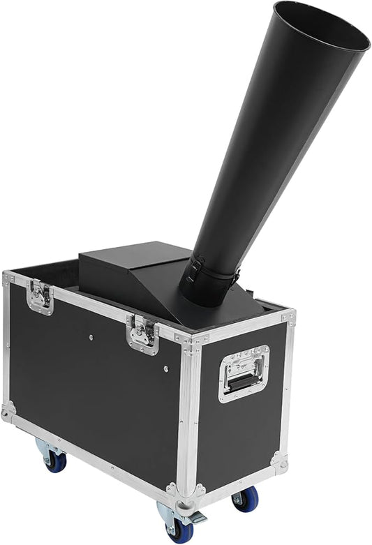 CO2 Confetti Cannon Machine, Professional Confetti Launcher Cannon Machine Adjustable Confe-Tti Launcher Manual Control with Flight Case for Weddings Birthday Parties Festivals Club