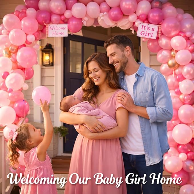 Pink Balloons 12 Inch, 100 Pack Latex Party Balloons, Round Helium Light Pink Balloons for Valentine's Day Wedding Bridal Shower Anniversary Party Decorations