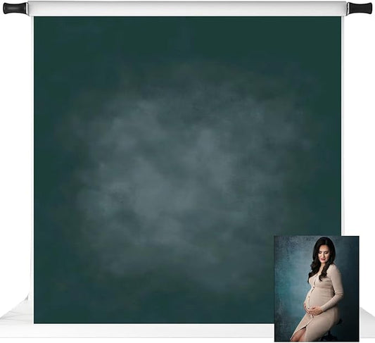 Kate Dark Green Photography Backdrops Abstract Photo Backdrop Poratrait Background for Photoshoot, 10x10ft