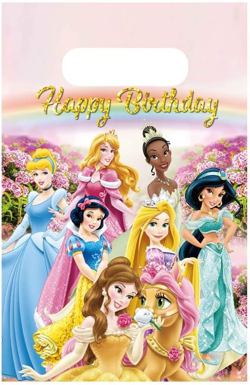 30pcs Princess Party Gift Bags,Candy Bags,Goody Bags ,Princess Birthday Party Supplies Decorations (Bag30pcs)