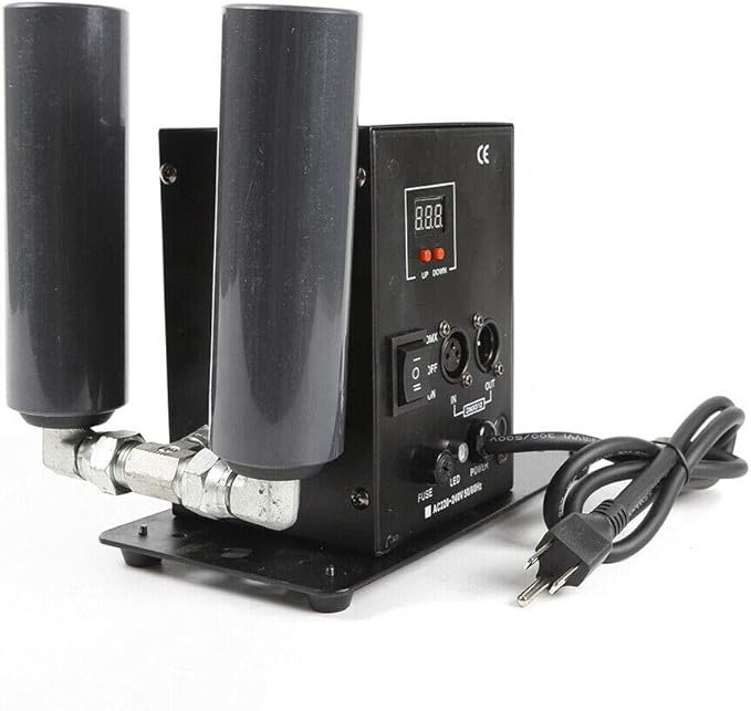 Stage Fog Maker CO2 Jet Machine, 2 Channels CO2 DMX Cannon Air Column CO2 Jet Machine Night Club Bar DJ Party Stage Show Jet Effect Fogger Smoker