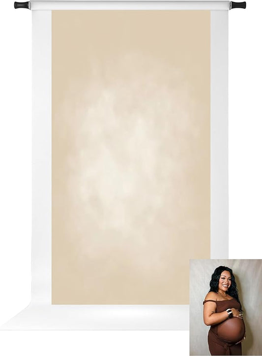 Kate Beige Photography Backdrops Abstract Photo Backdrop Poratrait Background for Photoshoot, 10x20ft