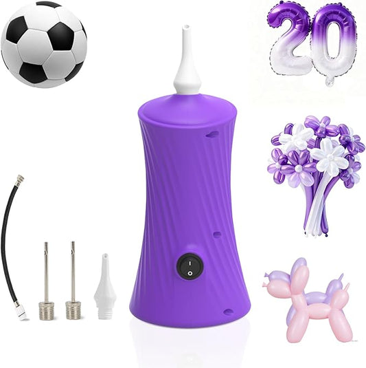 Ball Pump Balloon Pumps Electric, Balloon Pump Portable Long Animal Balloon Pump, Electric Blower Machine Inflator Basketball Pump 260 Balloon Pump for Party/Wedding/Birthday Decorations