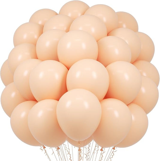 Voircoloria Pastel Orange Balloons, 66pack 12inch Peach Latex Party Balloons for Birthday Baby Shower Graduation Wedding Gender Reveal Anniversary Party Decorations