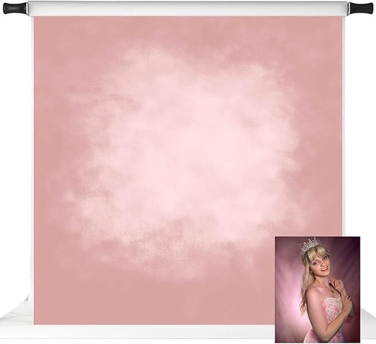 Kate Pink Photography Backdrops Abstract Photo Backdrop Poratrait Background for Photoshoot, 8x8ft