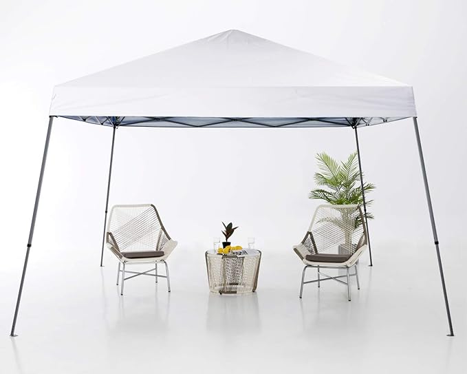 ABCCANOPY Stable Pop up Outdoor Canopy Tent 10 x 10 ft Base / 8 x 8 ft Top, White