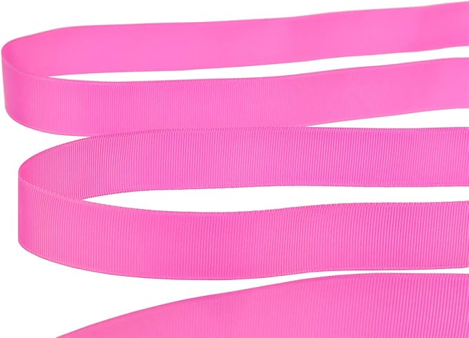 Ribbonitlux 1" Wide Solid Grosgrain Ribbon 25 Yards (183-Garden Rose）, Set for Gift Wrapping, Party Decor, Sewing Applications, Wedding and Craft