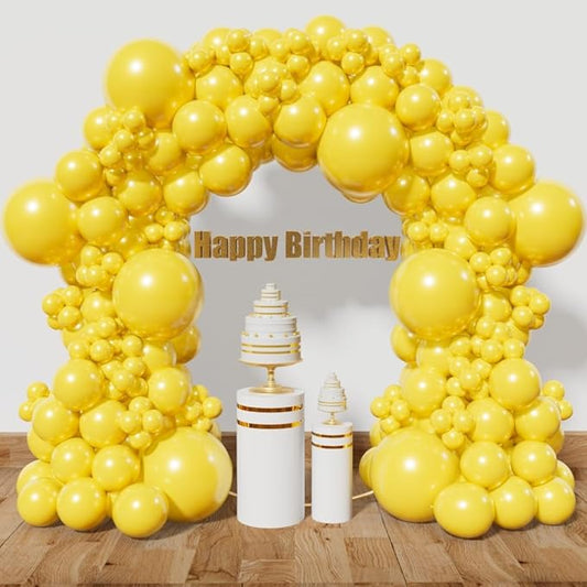 Yellow Balloon Arch Kit 111Pcs 18 12 5 Inch Latex Party Balloons Garland for Birthday Baby Shower Wedding Engagement Anniversary Christmas Party Decorations