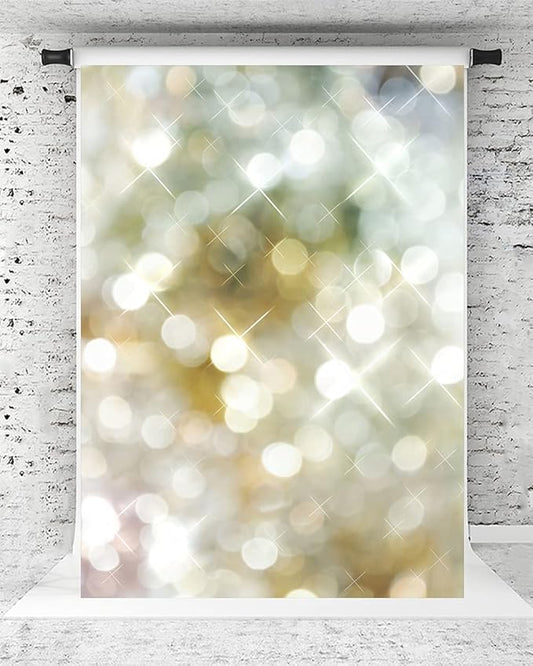 Kate 6.5x10ft Bright Bokeh Photography Backdrop Golden Background for Birthday Party Baby Shower Photo Studio Props