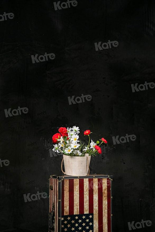 Kate 10ft×12ft Solid Black Backdrop Portrait Background for Photography Studio