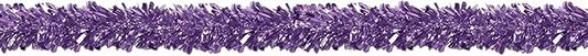 Beistle Metallic Festooning Garland Hanging Decorations, Birthday Party Supplies, 4" x 15', Purple