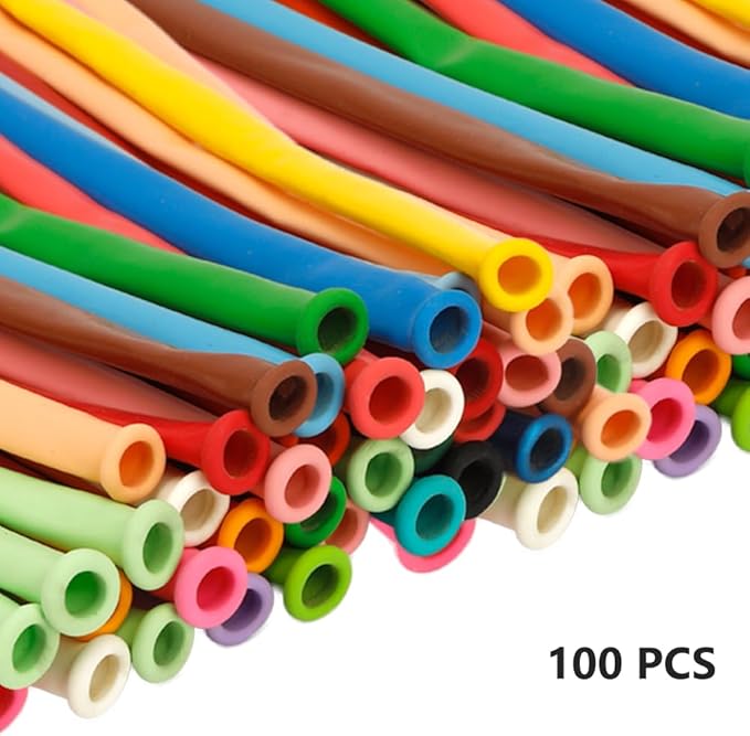 260 Balloons 100 Pcs Matte Colorful Balloon For Birthday Party Long Balloons For Tying Balloon Arch Animals Valentines Day Decorations For Party Decoration