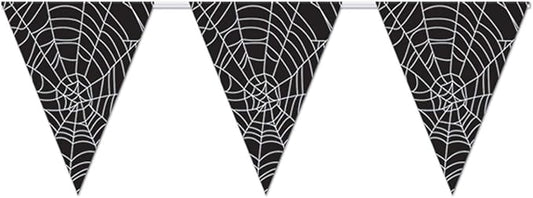 Spider Web Pennant Banner Party Accessory (1 count) (1/Pkg)