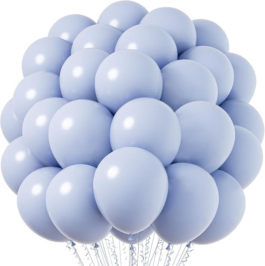 Voircoloria Dusty Blue Balloons, 66pack 12inch Slate Blue Latex Party Balloons for Wedding, Birthday, Graduation, Bridal Shower, Baby Shower, Gender Reveal, Anniversary Party Decorations