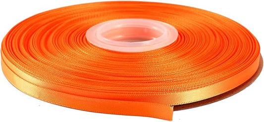ITIsparkle 1/4" Inch Double Faced Satin Ribbon 50 Yards-Roll Set for Gift Wrapping Scrap Books Party Favor Hair Braids Baby Shower Decoration Floral Arrangement Craft Supplies, Gold Ribbon