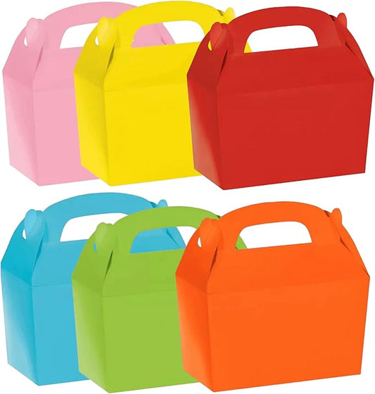 Oojami 24 Pack Treat Boxes Party Favor Boxes Paper Gift Boxes for Birthday Party Gable boxes (Assorted)
